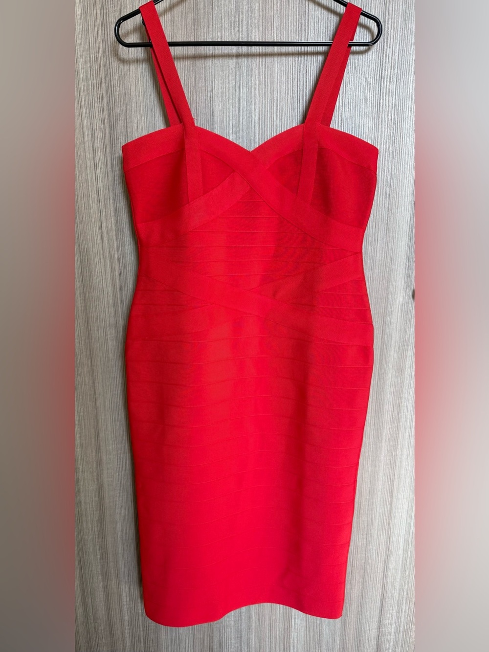 Red Strappy Bodycon Dress